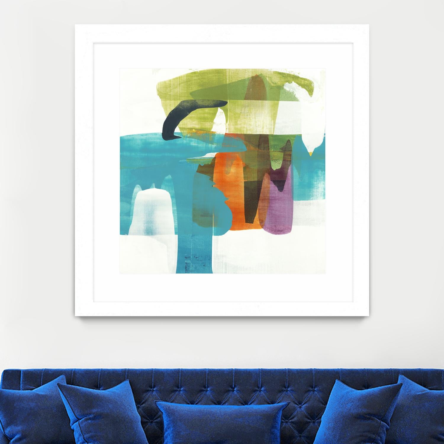 Vibrant Spirit II by Alridge on GIANT ART - greens, blues abstract