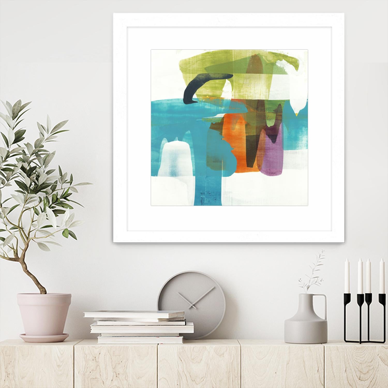 Vibrant Spirit II by Alridge on GIANT ART - greens, blues abstract