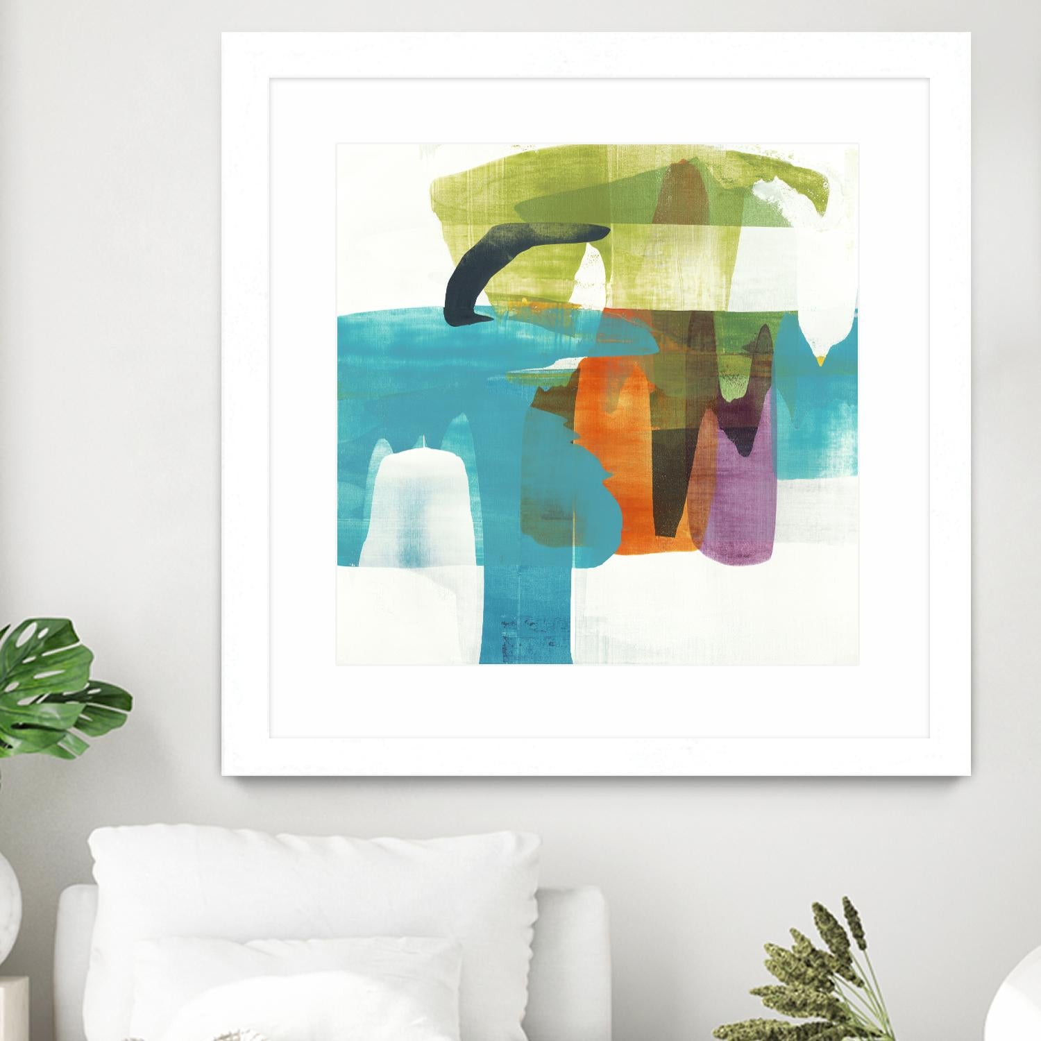 Vibrant Spirit II by Alridge on GIANT ART - greens, blues abstract