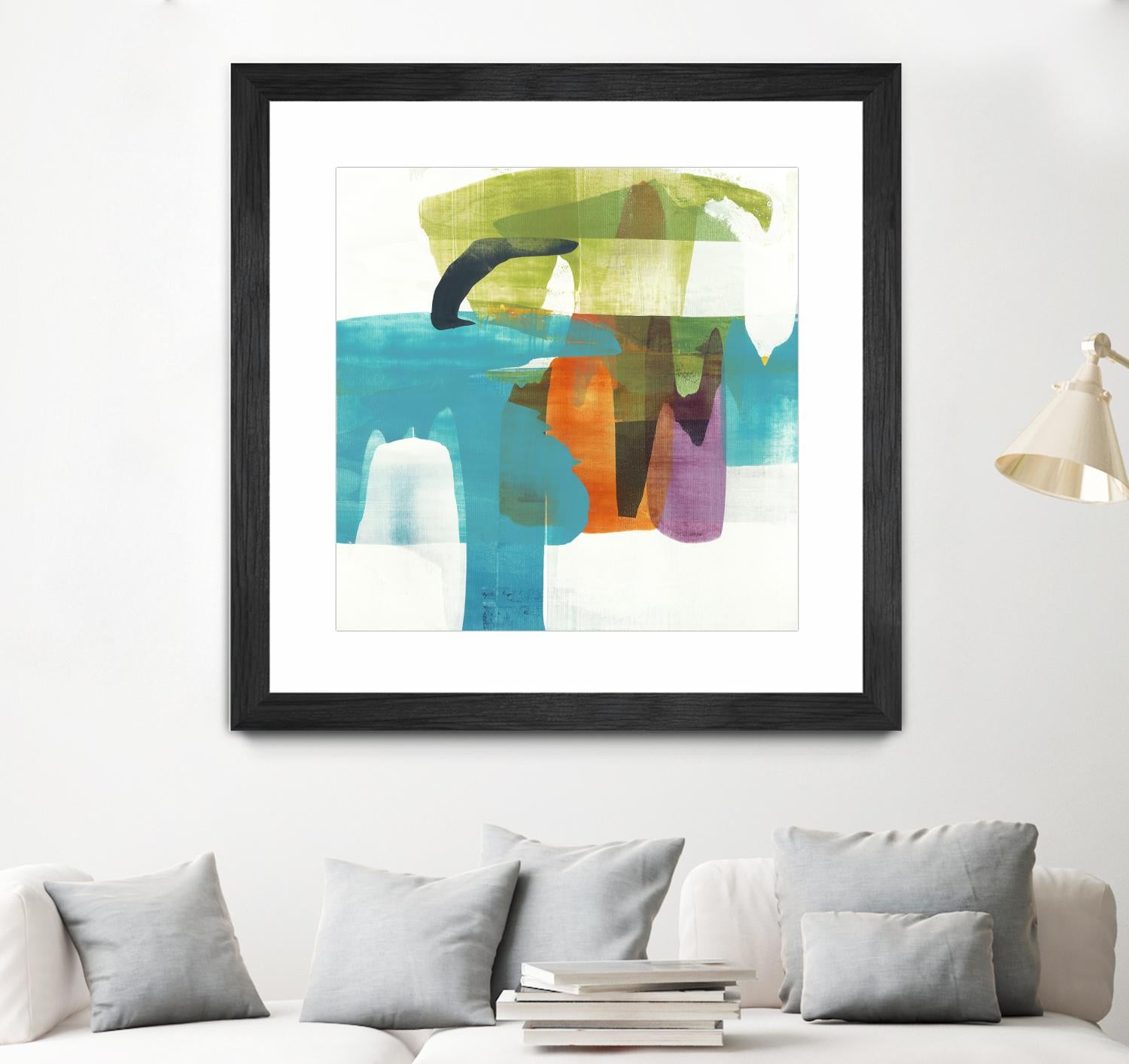 Vibrant Spirit II by Alridge on GIANT ART - greens, blues abstract