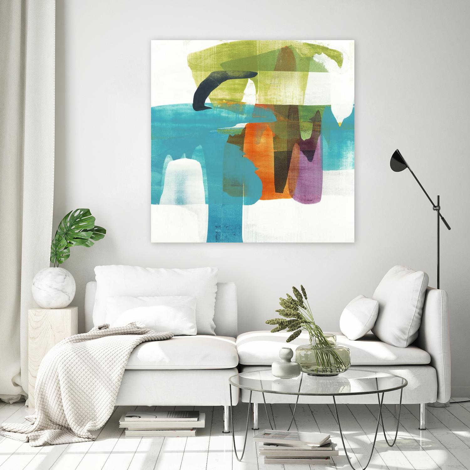 Vibrant Spirit II by Alridge on GIANT ART - greens, blues abstract