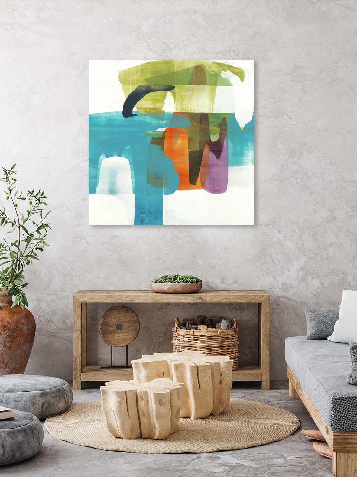 Vibrant Spirit II by Alridge on GIANT ART - greens, blues abstract