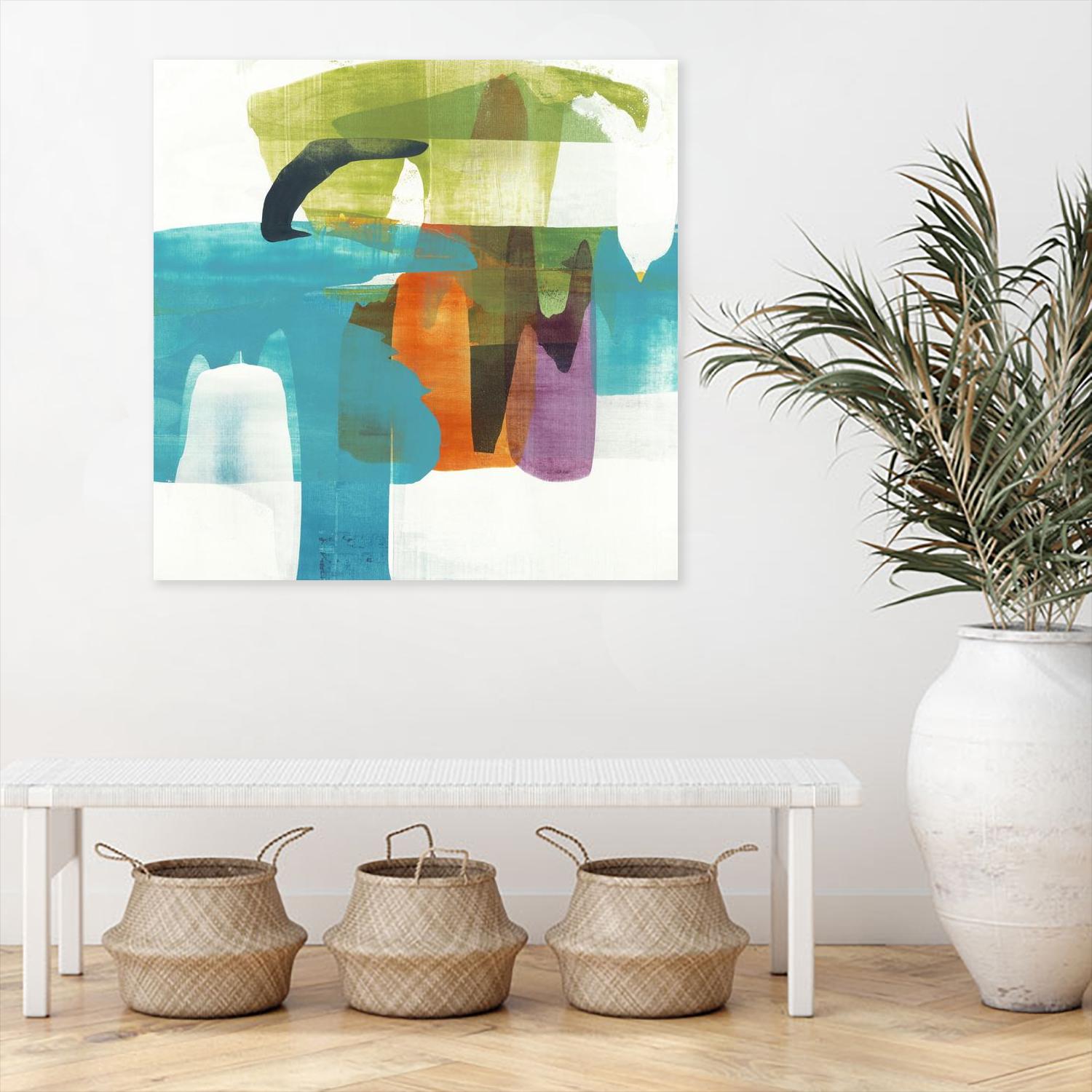 Vibrant Spirit II by Alridge on GIANT ART - greens, blues abstract