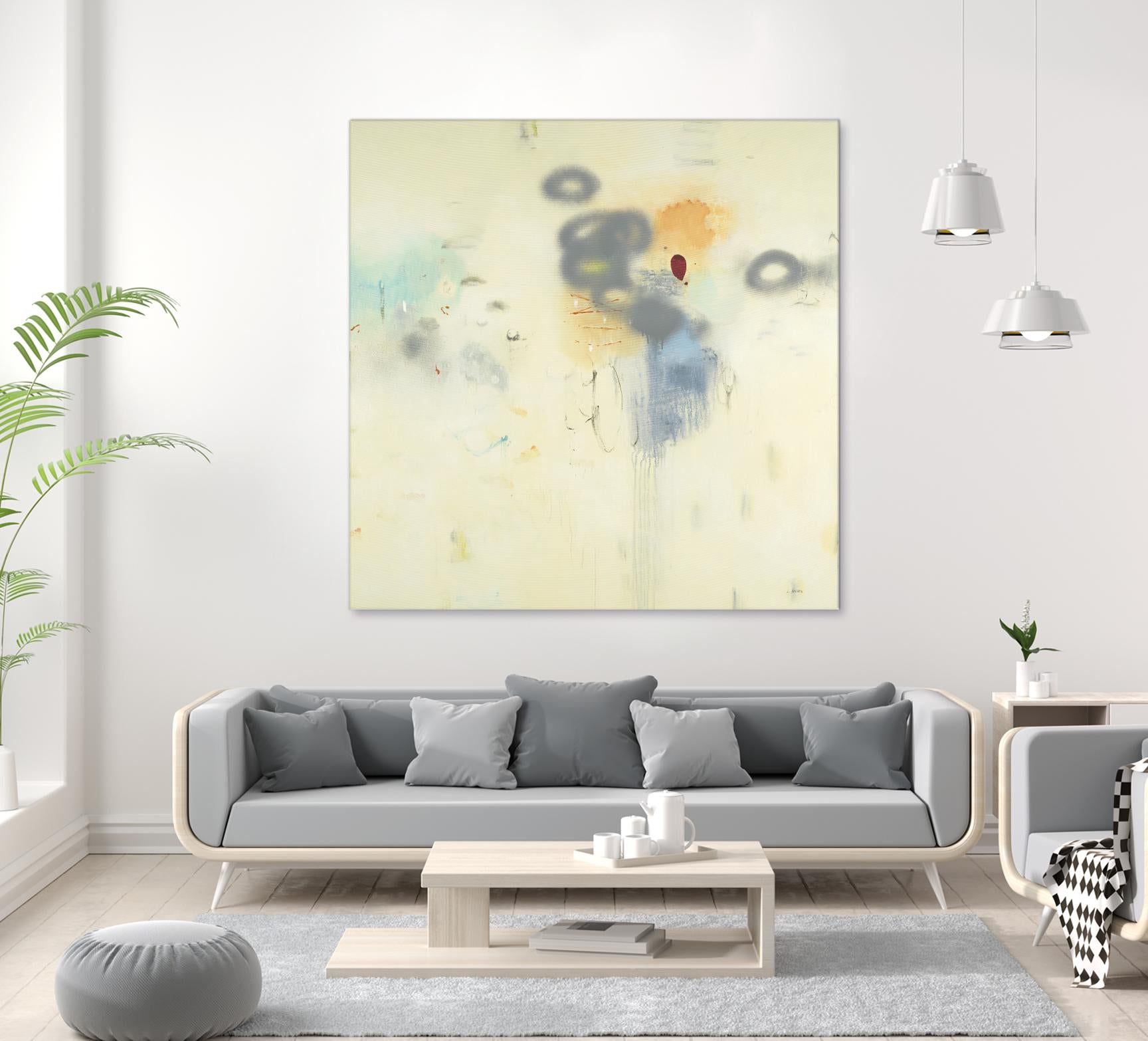 Simple Life by L. Baines on GIANT ART - grey abstract