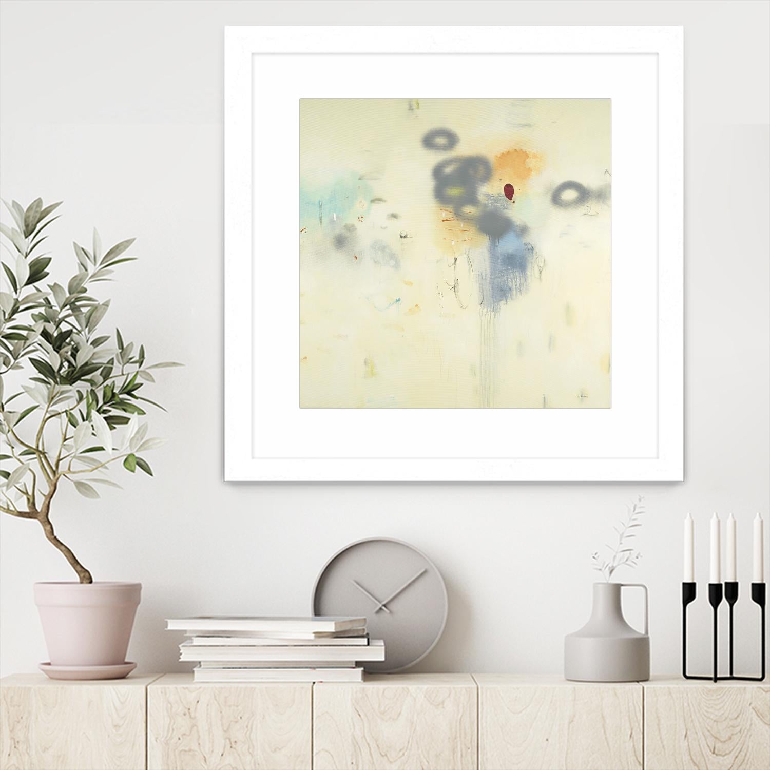 Simple Life by L. Baines on GIANT ART - grey abstract