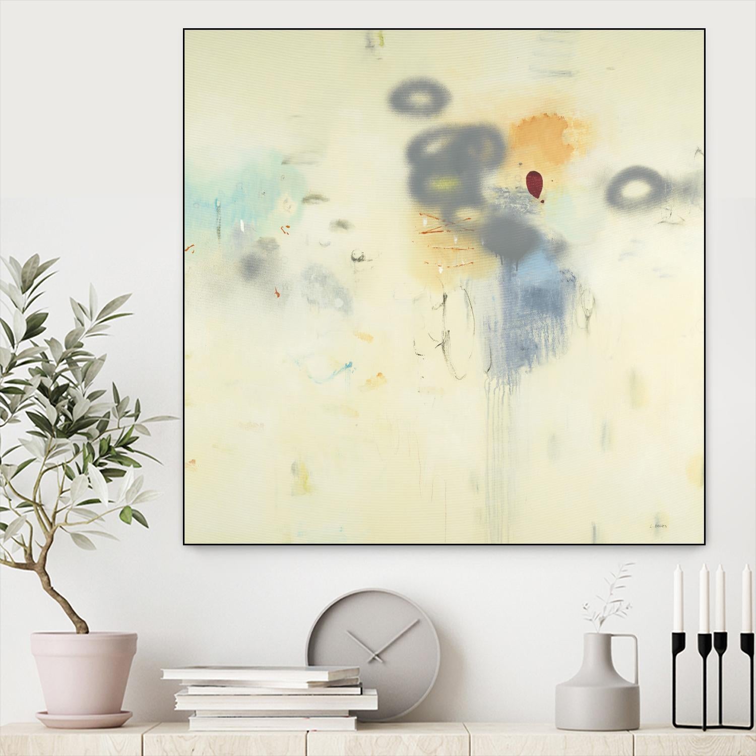 Simple Life by L. Baines on GIANT ART - grey abstract