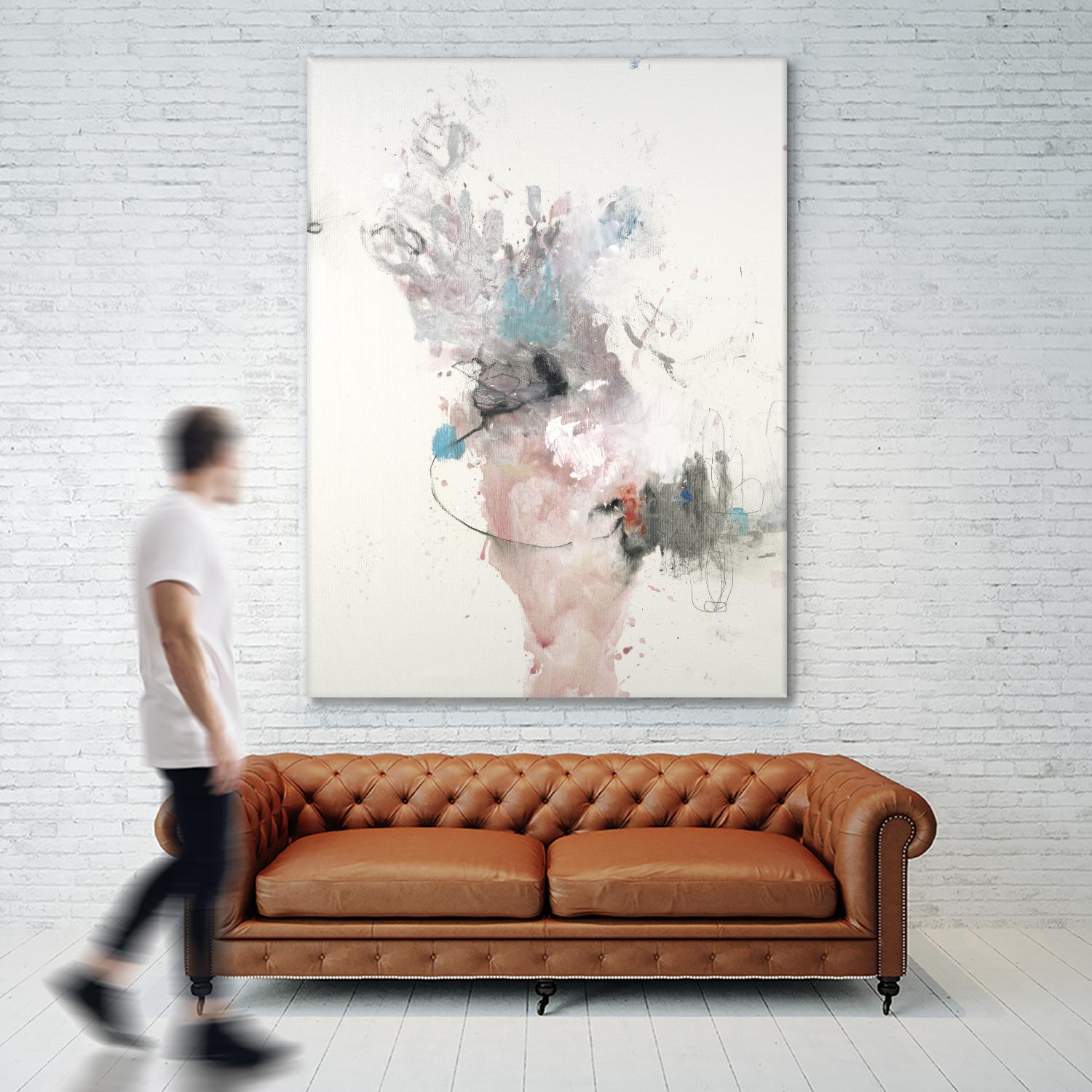 Declaration by L. Baines on GIANT ART - grey abstract