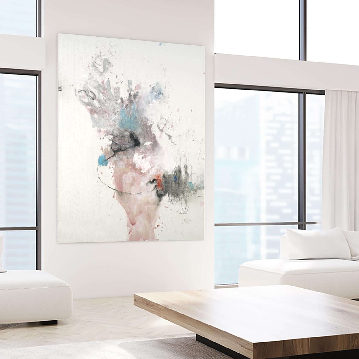 Declaration by L. Baines on GIANT ART - grey abstract