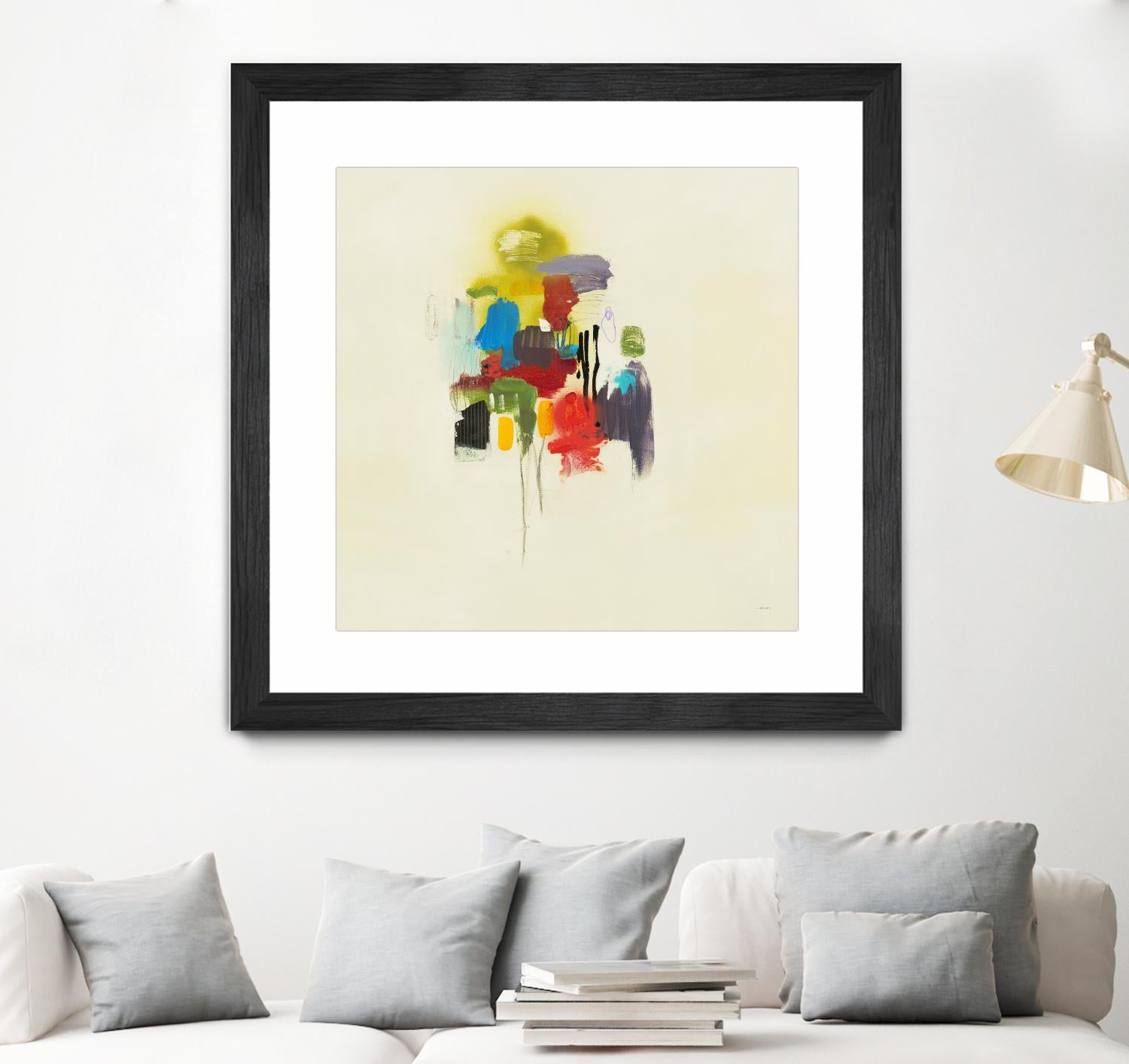 In the Beginning I by L. Baines on GIANT ART - reds, yellows abstract