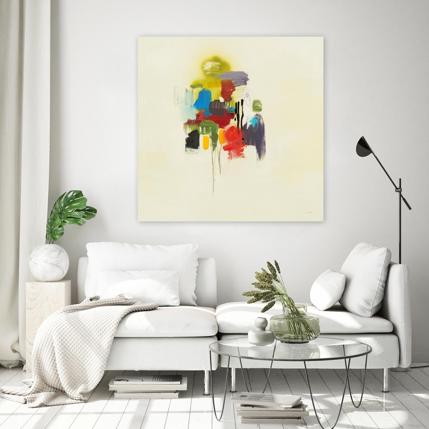 In the Beginning I by L. Baines on GIANT ART - reds, yellows abstract