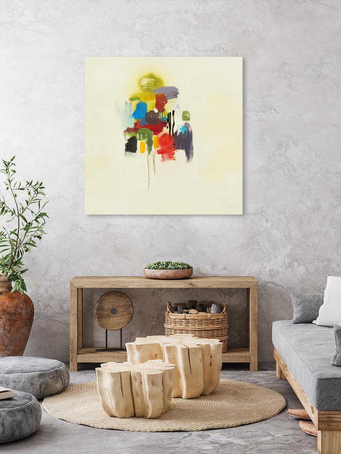 In the Beginning I by L. Baines on GIANT ART - reds, yellows abstract