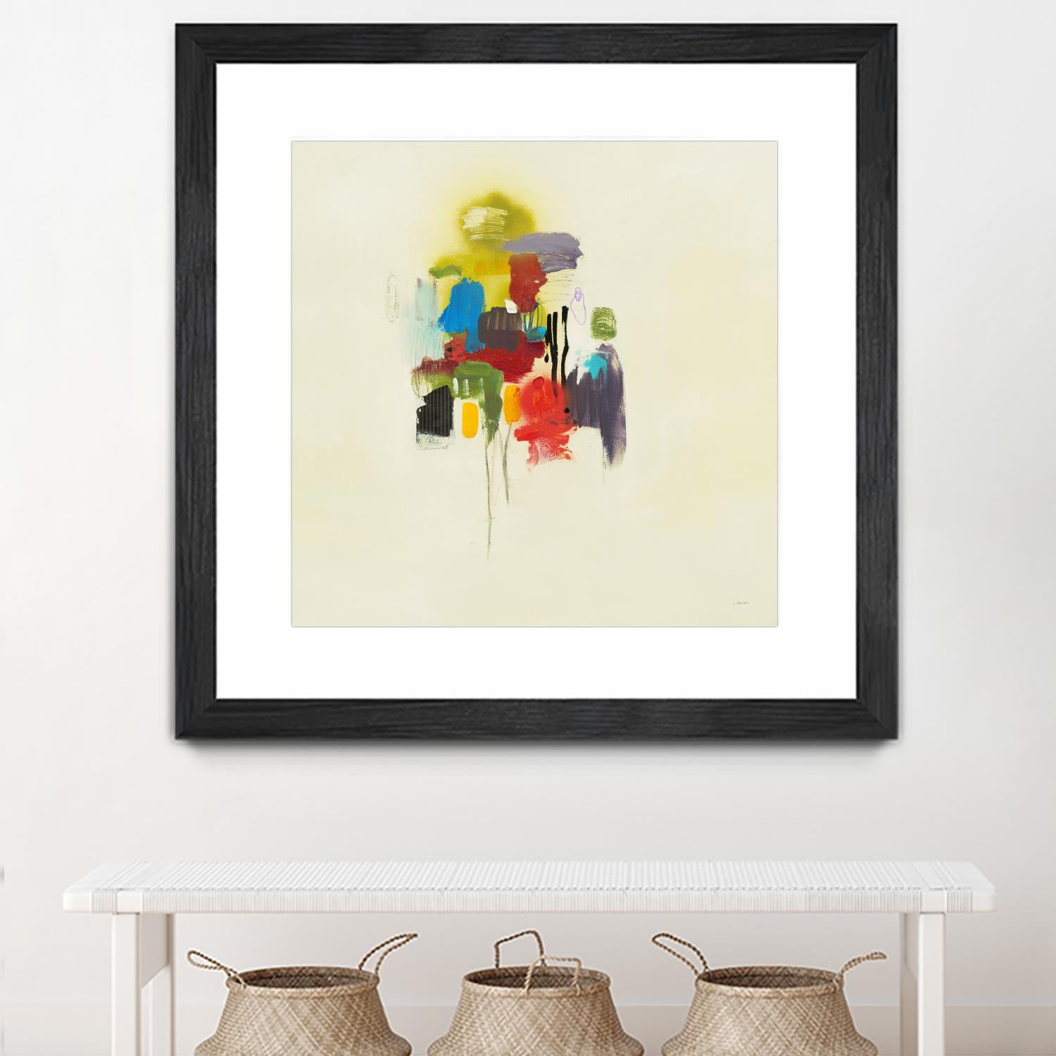 In the Beginning I by L. Baines on GIANT ART - reds, yellows abstract