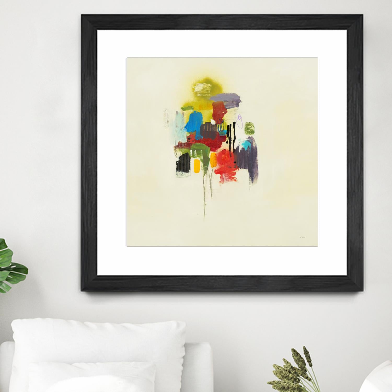 In the Beginning I by L. Baines on GIANT ART - reds, yellows abstract