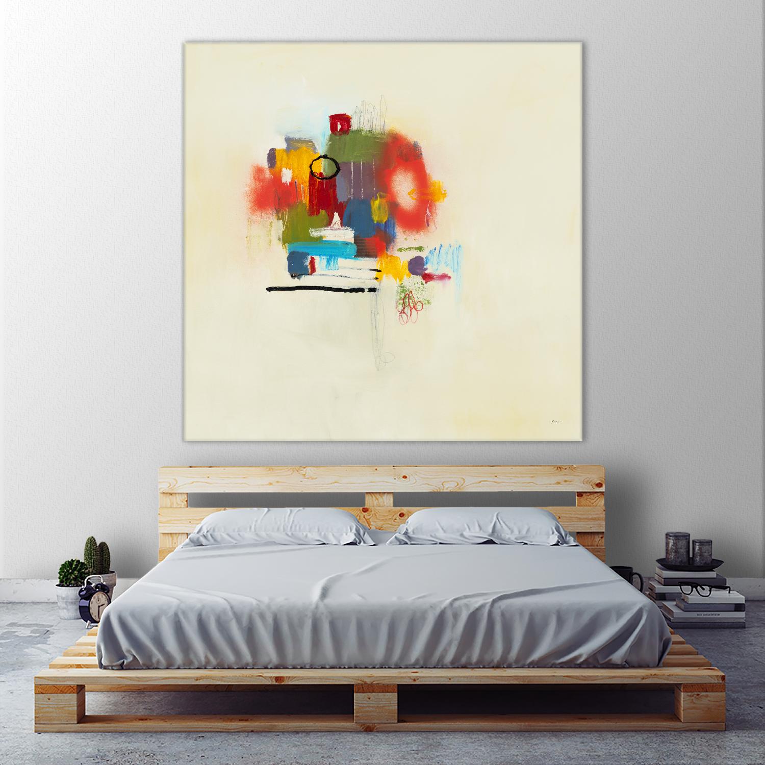 In the Beginning II by L. Baines on GIANT ART - reds abstract