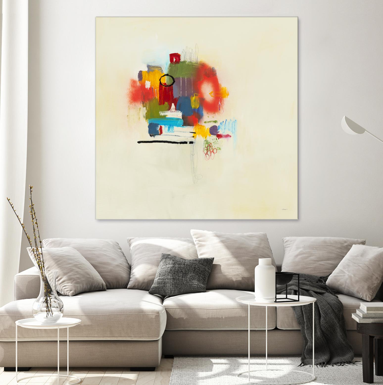 In the Beginning II by L. Baines on GIANT ART - reds abstract