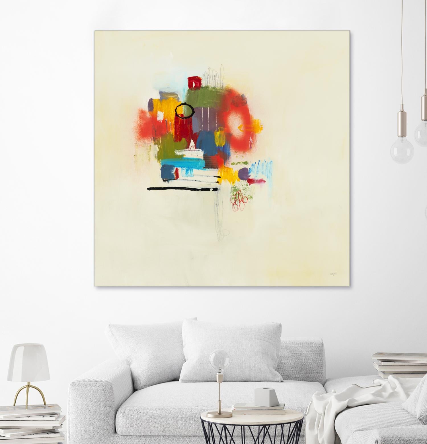 In the Beginning II by L. Baines on GIANT ART - reds abstract