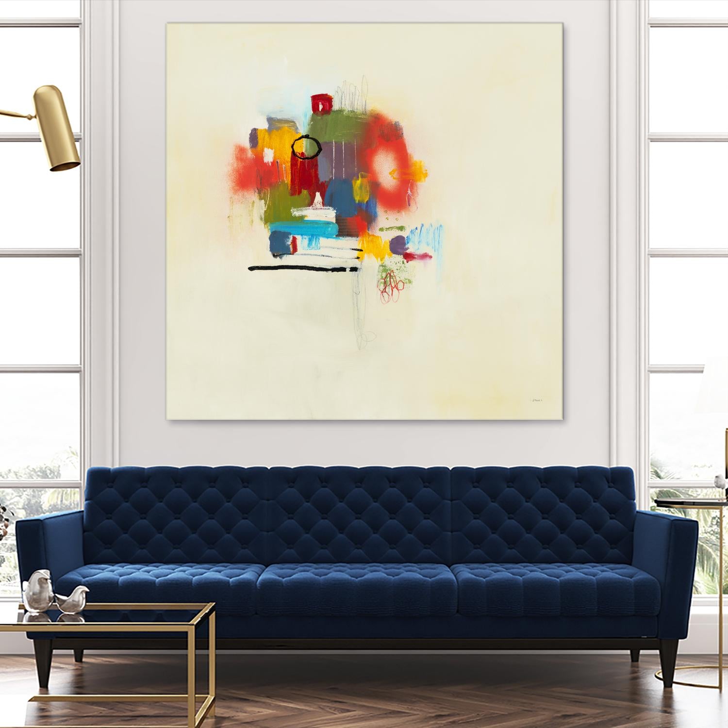 In the Beginning II by L. Baines on GIANT ART - reds abstract