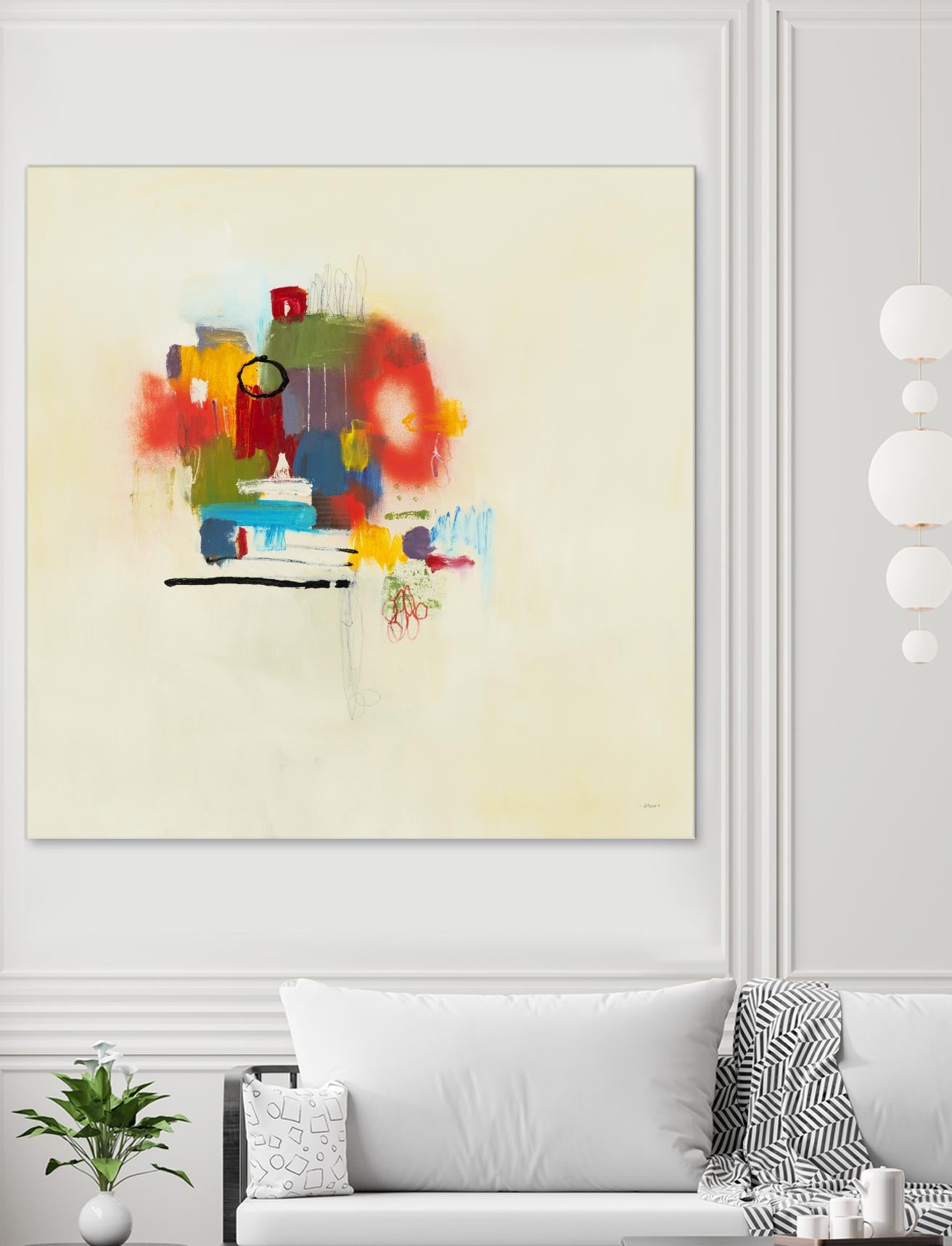 In the Beginning II by L. Baines on GIANT ART - reds abstract