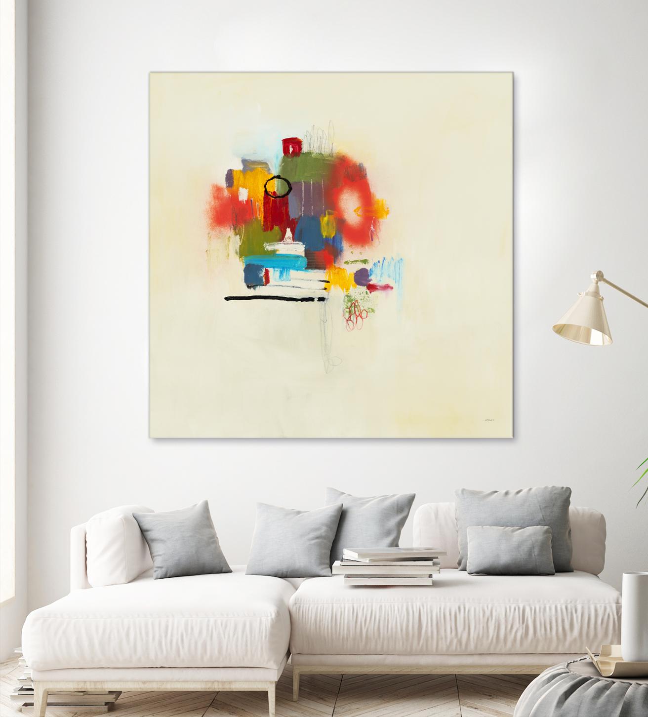 In the Beginning II by L. Baines on GIANT ART - reds abstract