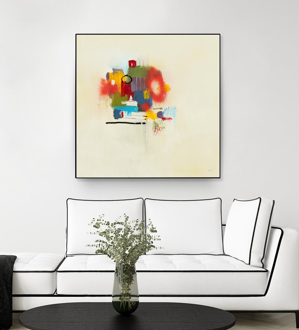 In the Beginning II by L. Baines on GIANT ART - reds abstract