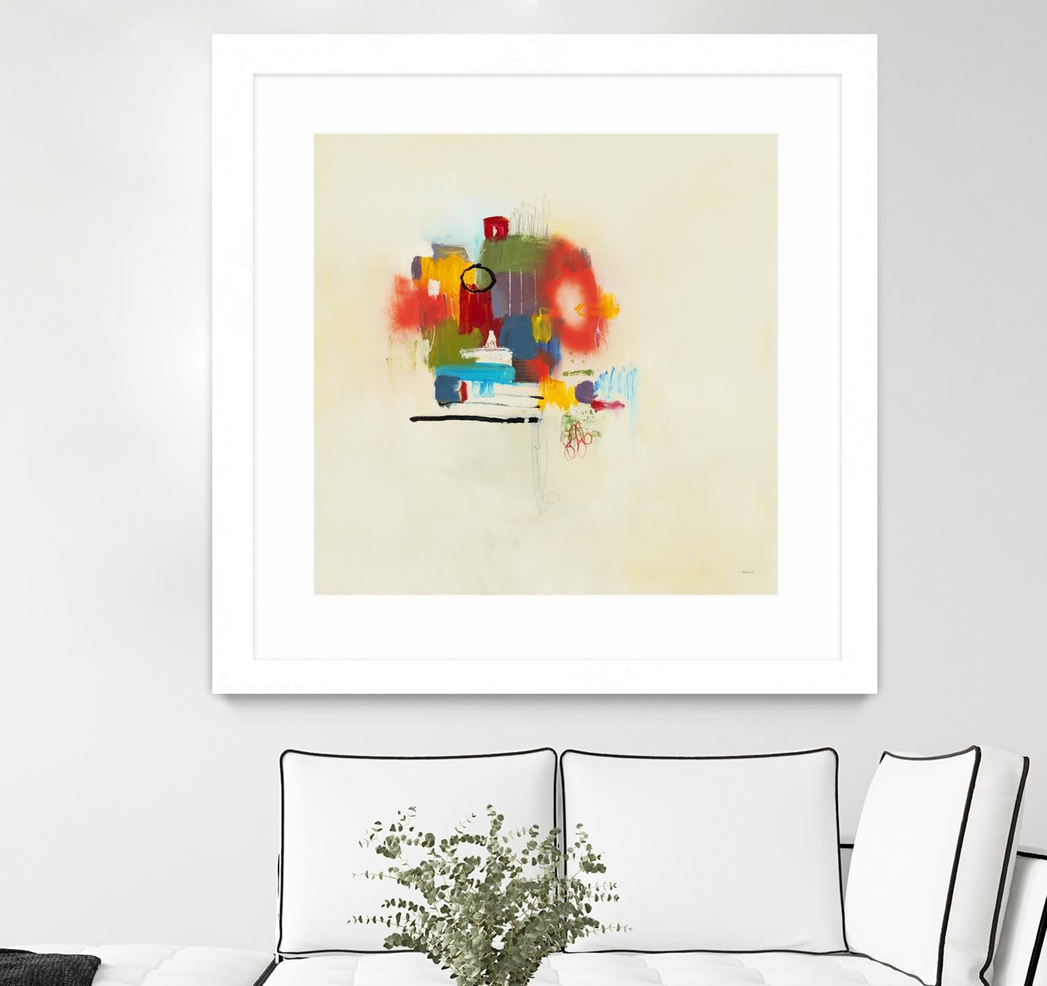 In the Beginning II by L. Baines on GIANT ART - reds abstract