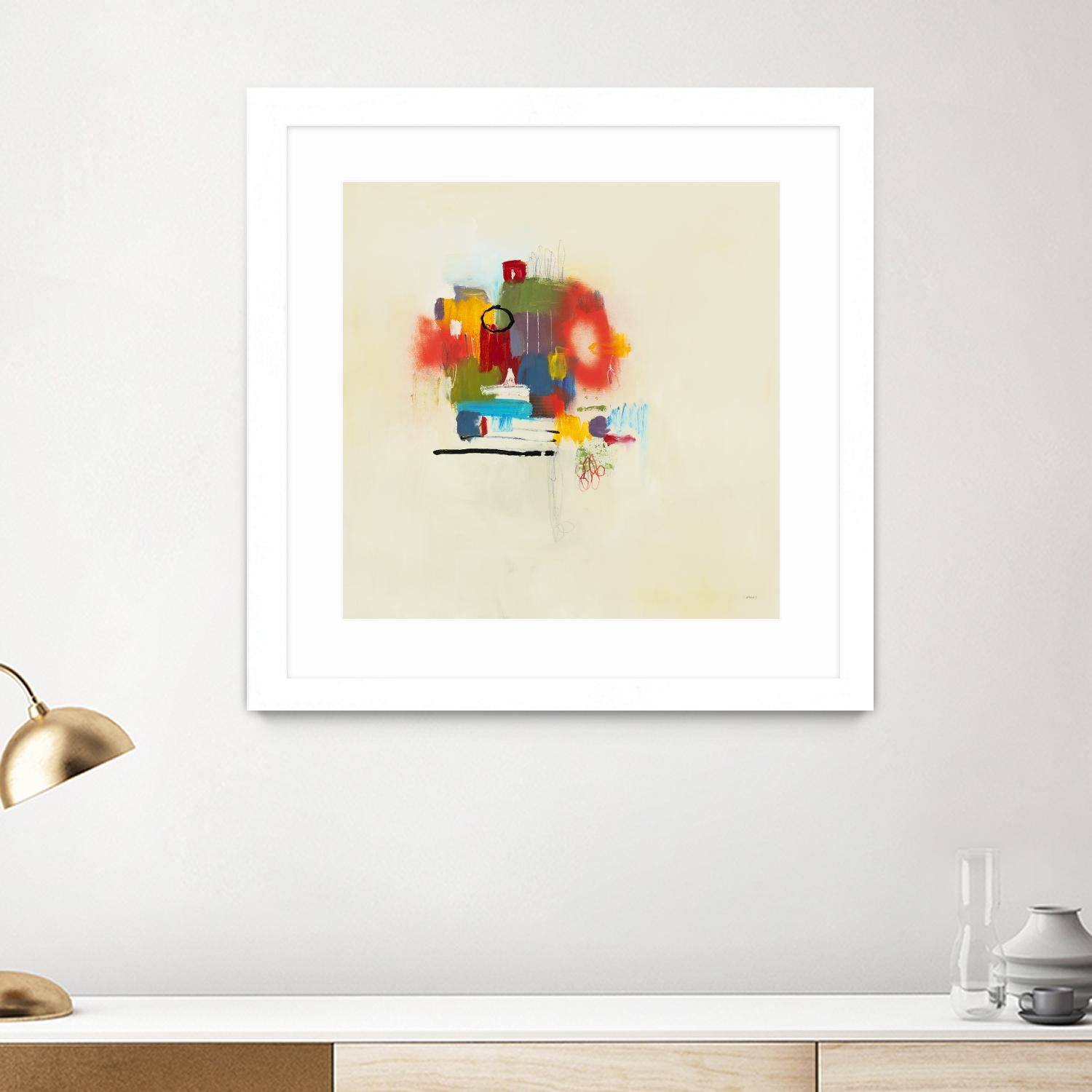 In the Beginning II by L. Baines on GIANT ART - reds abstract