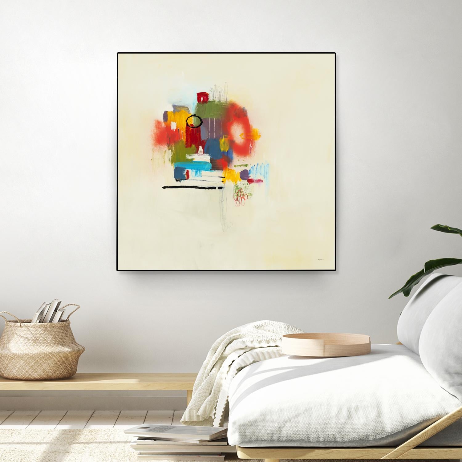 In the Beginning II by L. Baines on GIANT ART - reds abstract