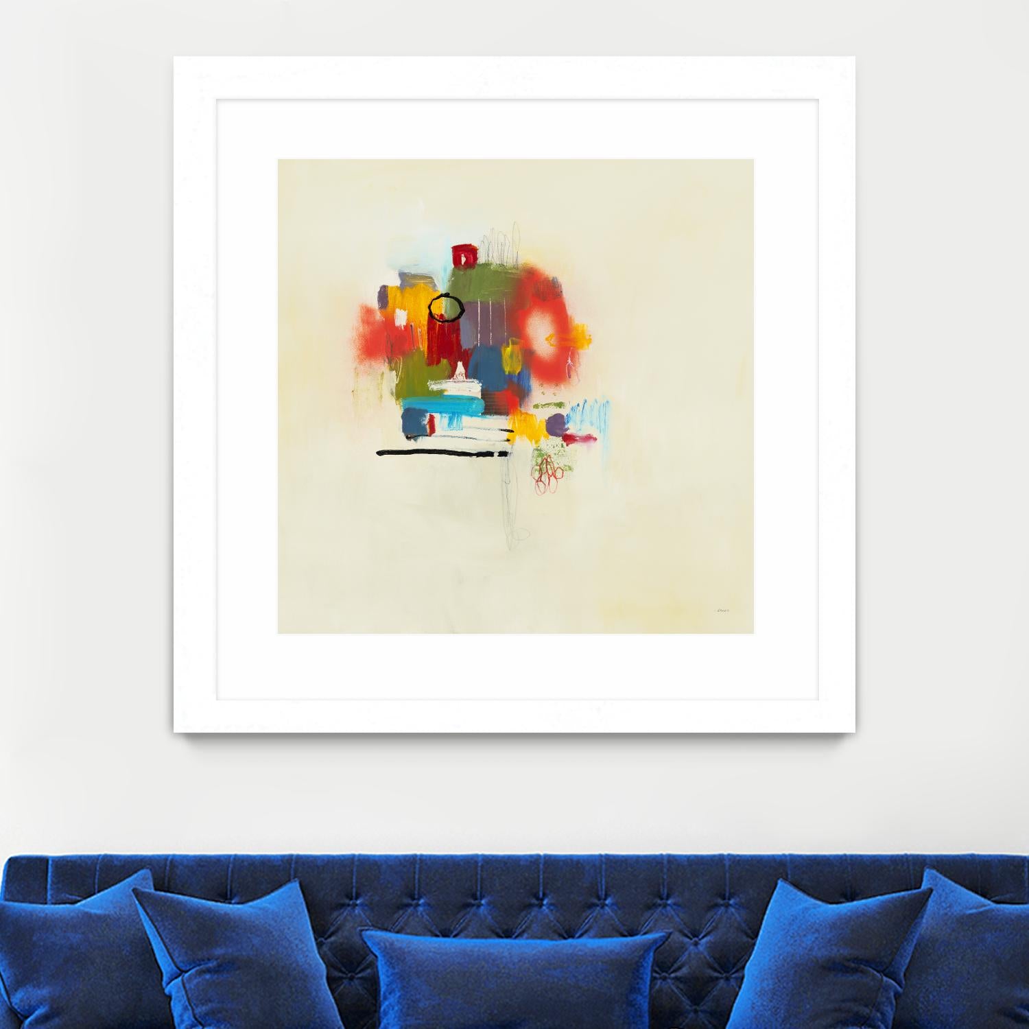 In the Beginning II by L. Baines on GIANT ART - reds abstract