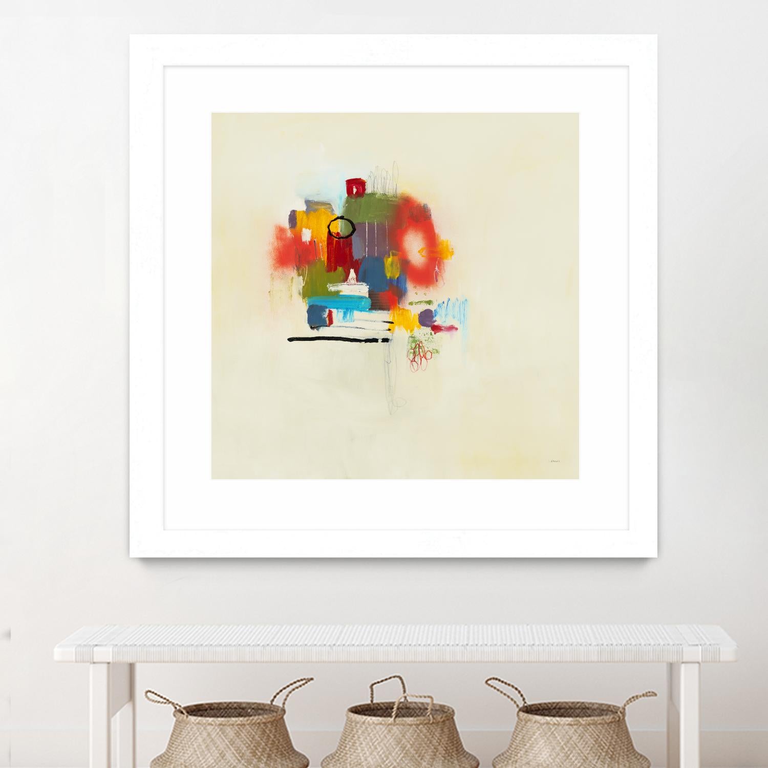 In the Beginning II by L. Baines on GIANT ART - reds abstract