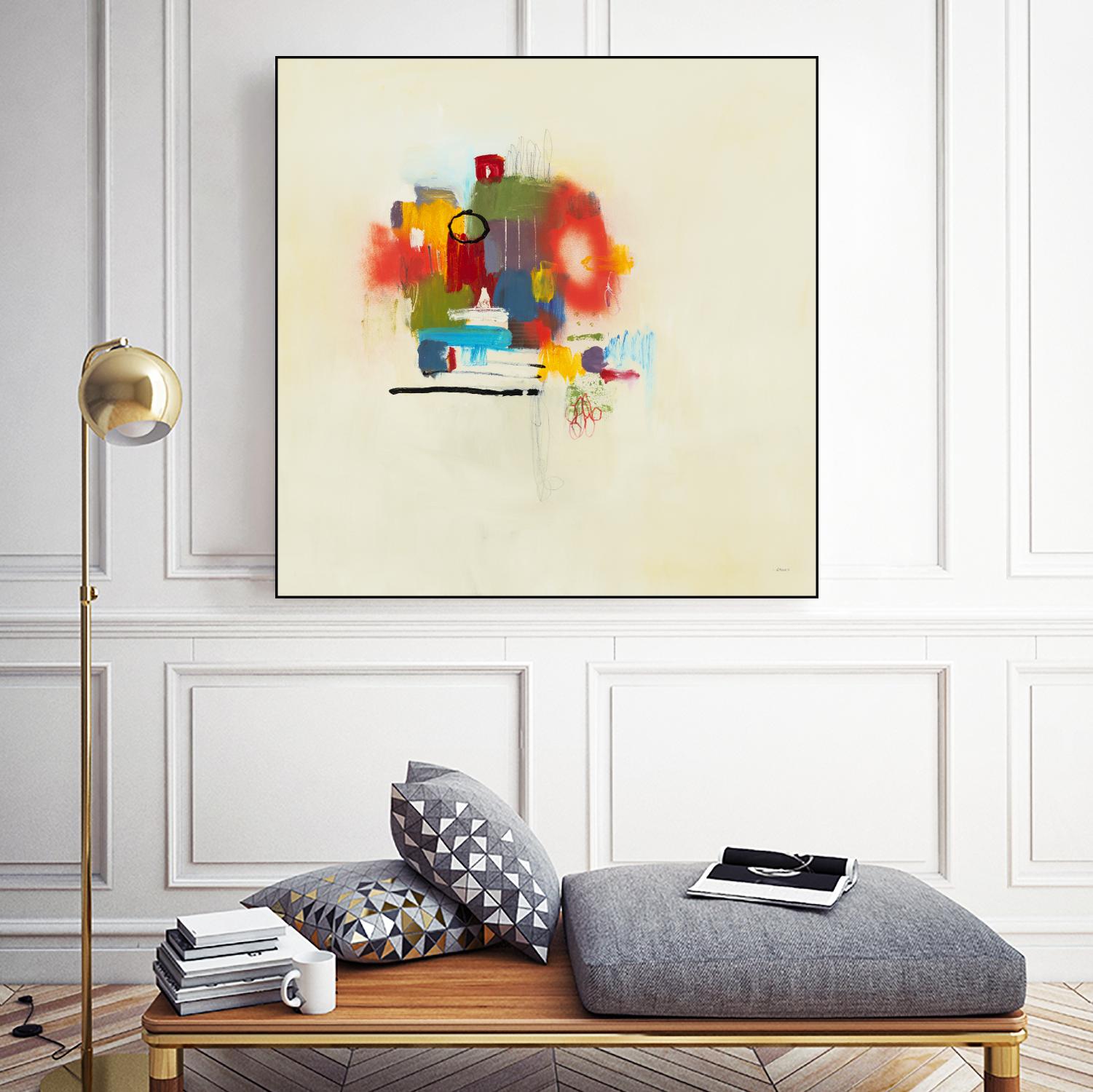 In the Beginning II by L. Baines on GIANT ART - reds abstract