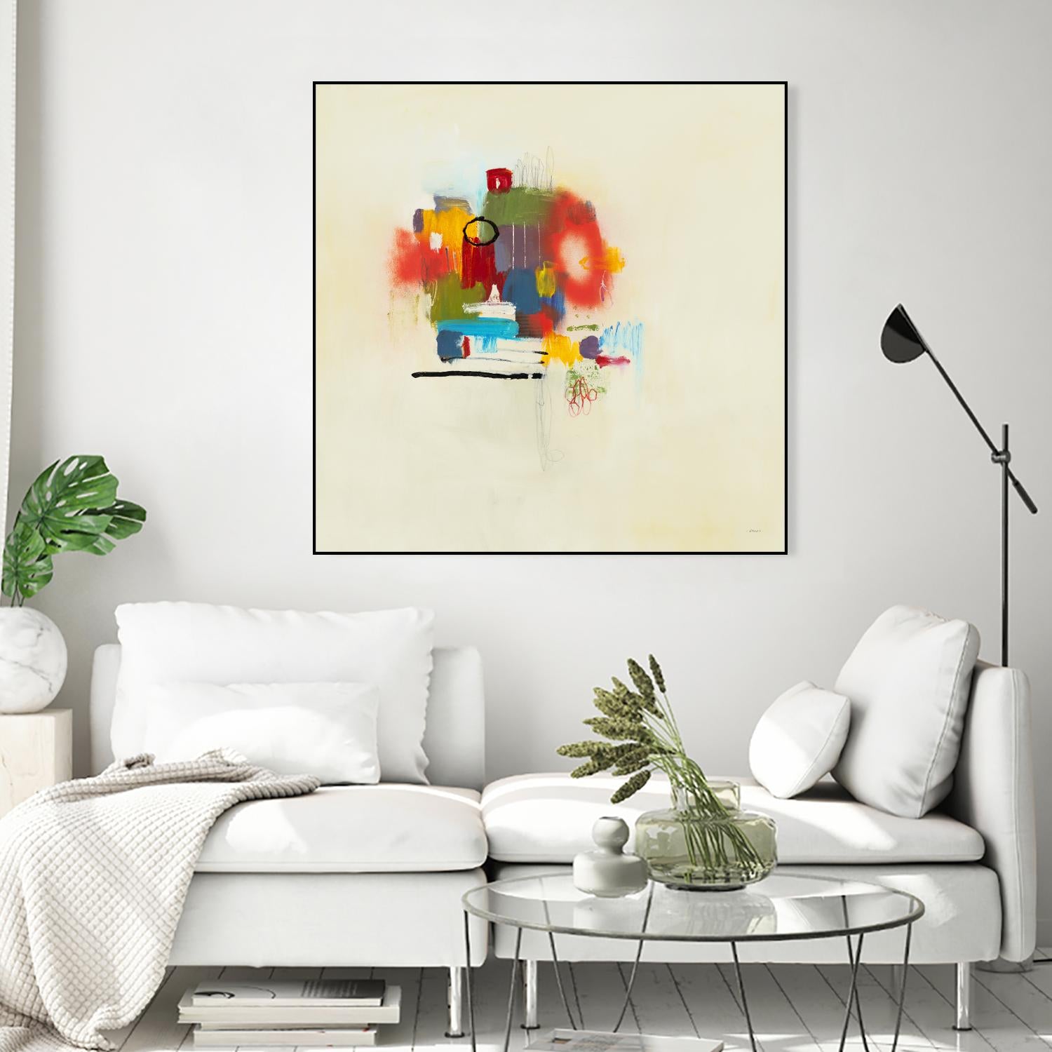 In the Beginning II by L. Baines on GIANT ART - reds abstract