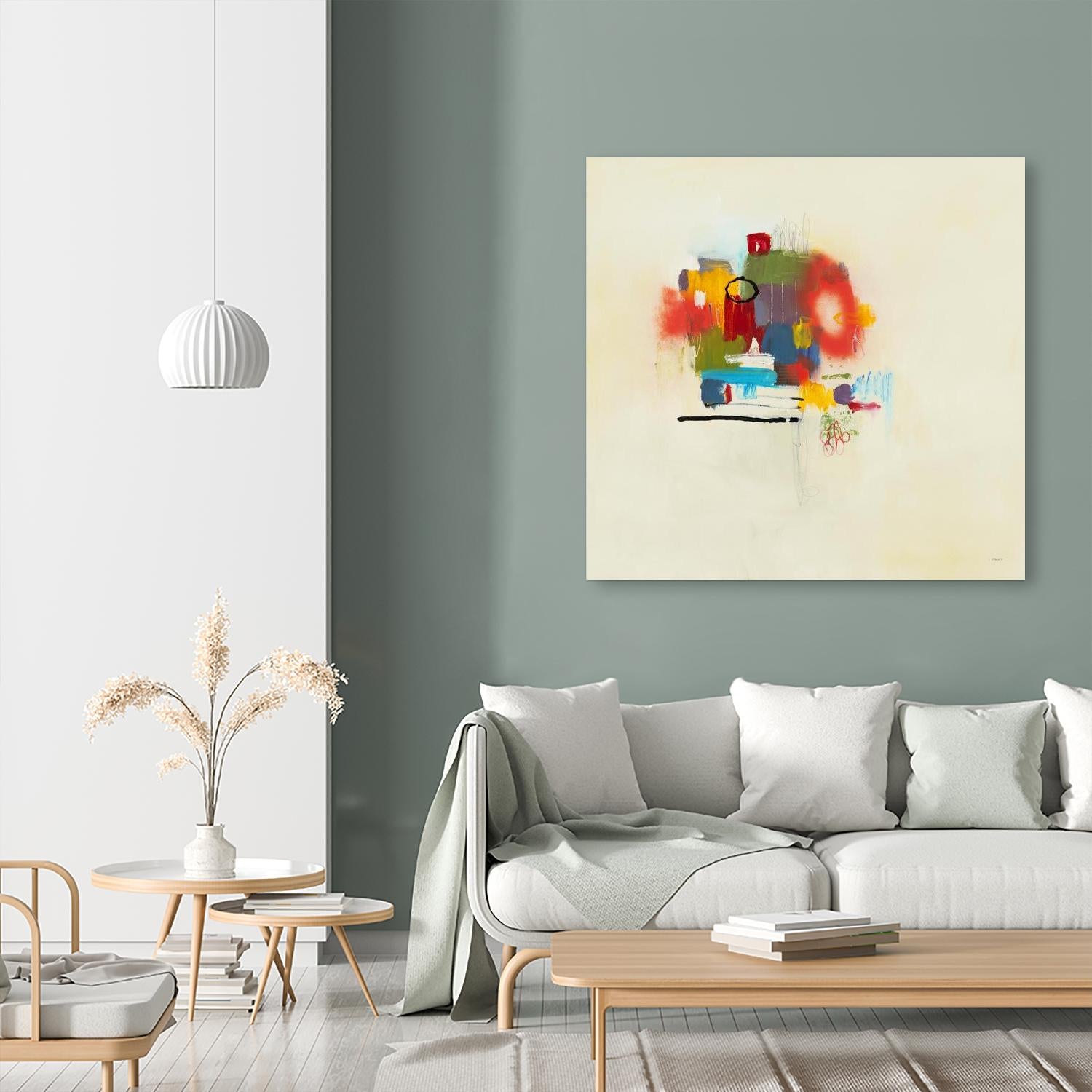 In the Beginning II by L. Baines on GIANT ART - reds abstract