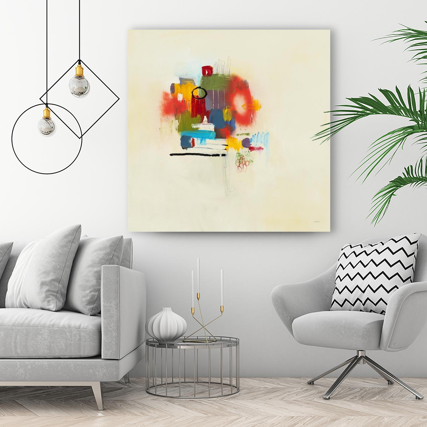 In the Beginning II by L. Baines on GIANT ART - reds abstract