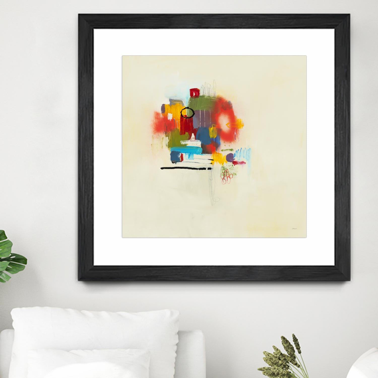 In the Beginning II by L. Baines on GIANT ART - reds abstract