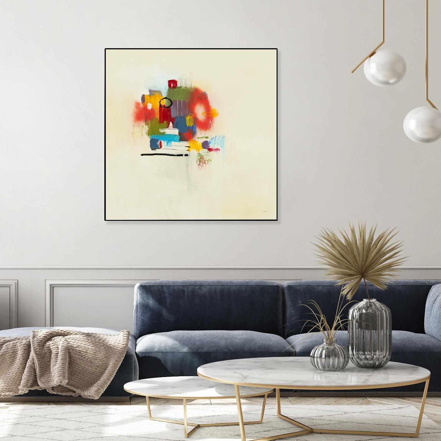 In the Beginning II by L. Baines on GIANT ART - reds abstract