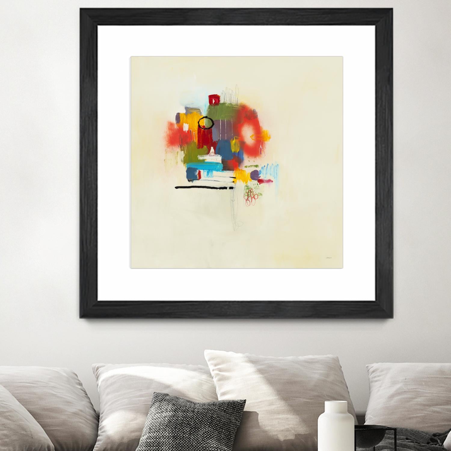 In the Beginning II by L. Baines on GIANT ART - reds abstract