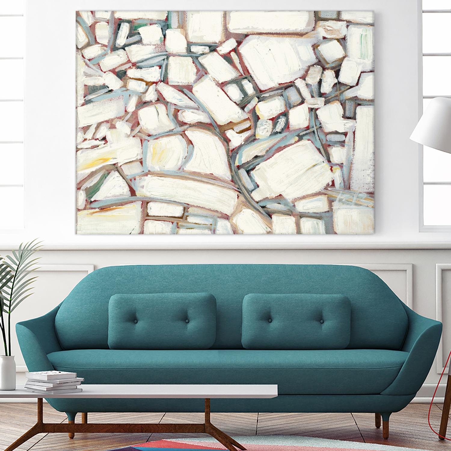 Sustainable Unicorn by Booke Borcherding on GIANT ART - whites & creams abstract