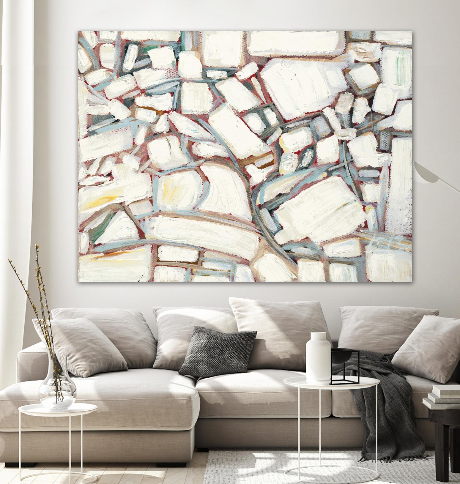 Sustainable Unicorn by Booke Borcherding on GIANT ART - whites & creams abstract