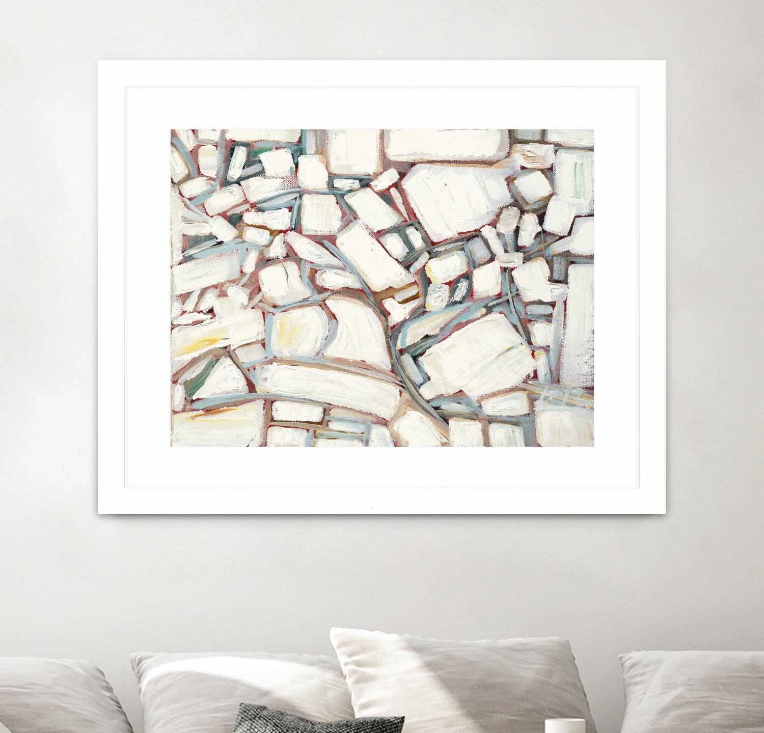 Sustainable Unicorn by Booke Borcherding on GIANT ART - whites & creams abstract