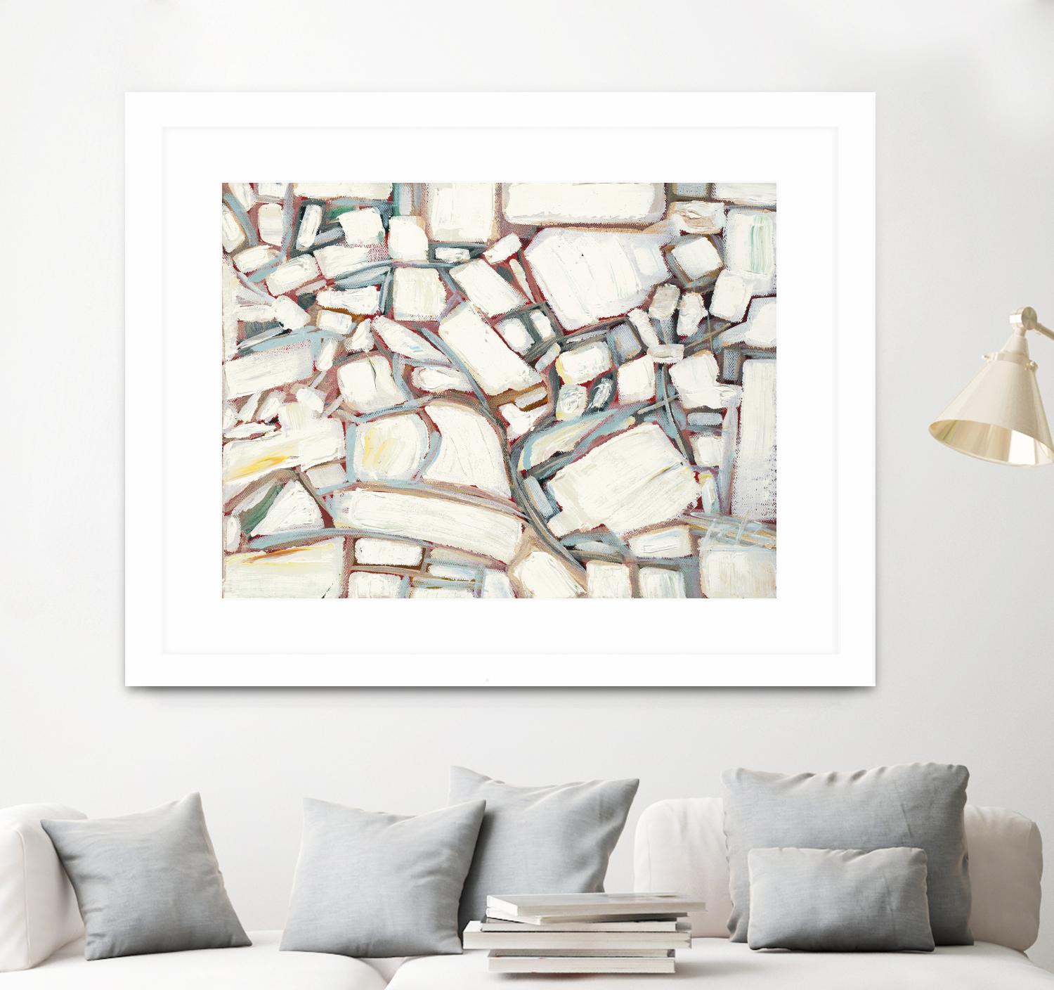 Sustainable Unicorn by Booke Borcherding on GIANT ART - whites & creams abstract