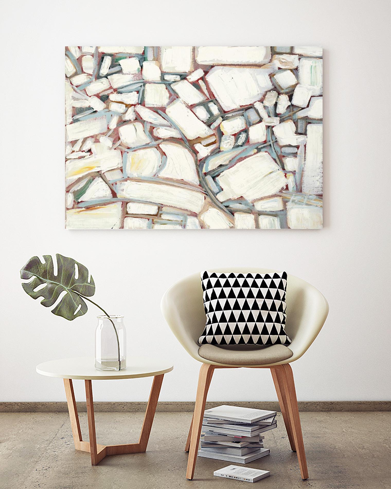 Sustainable Unicorn by Booke Borcherding on GIANT ART - whites & creams abstract