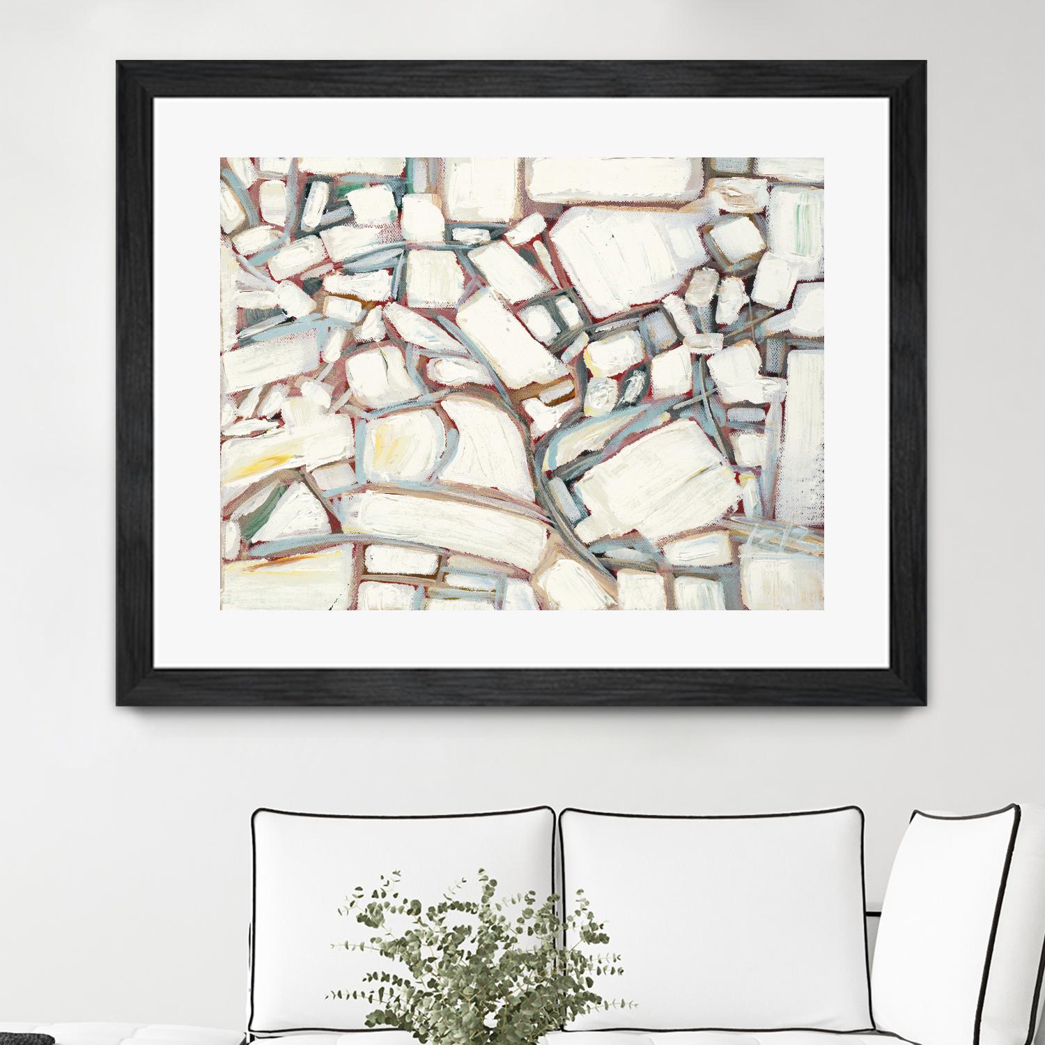 Sustainable Unicorn by Booke Borcherding on GIANT ART - whites & creams abstract