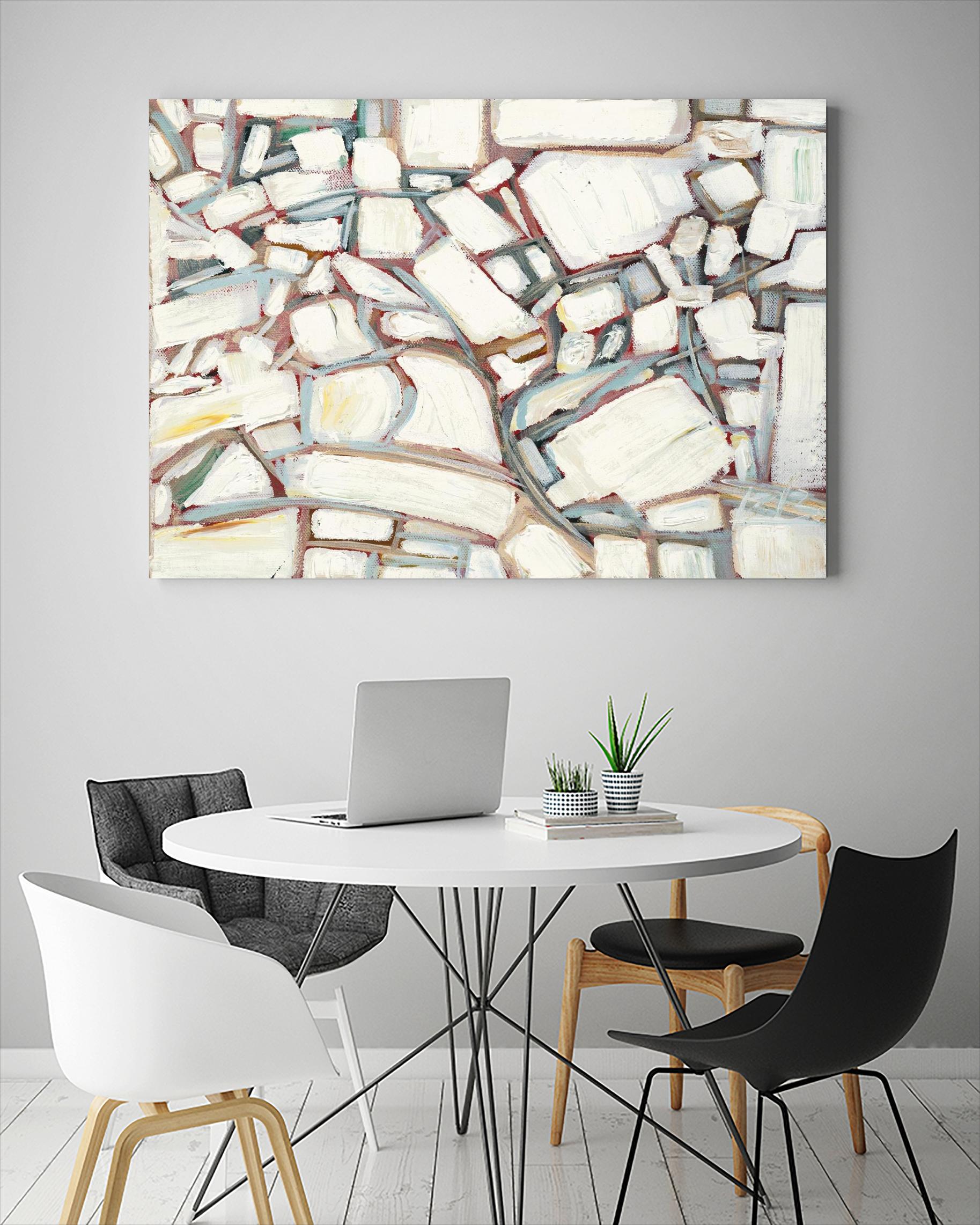 Sustainable Unicorn by Booke Borcherding on GIANT ART - whites & creams abstract