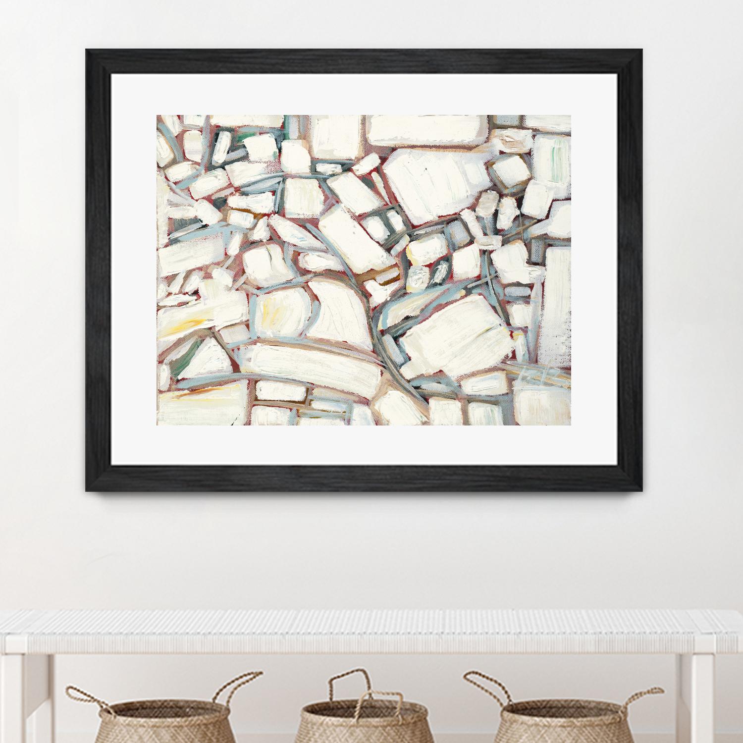 Sustainable Unicorn by Booke Borcherding on GIANT ART - whites & creams abstract