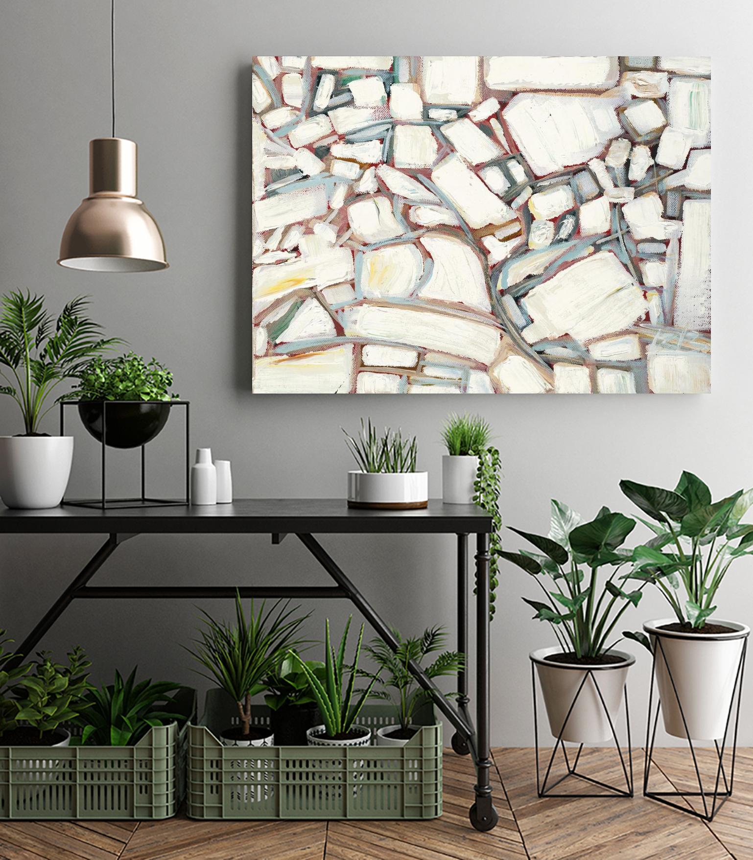 Sustainable Unicorn by Booke Borcherding on GIANT ART - whites & creams abstract