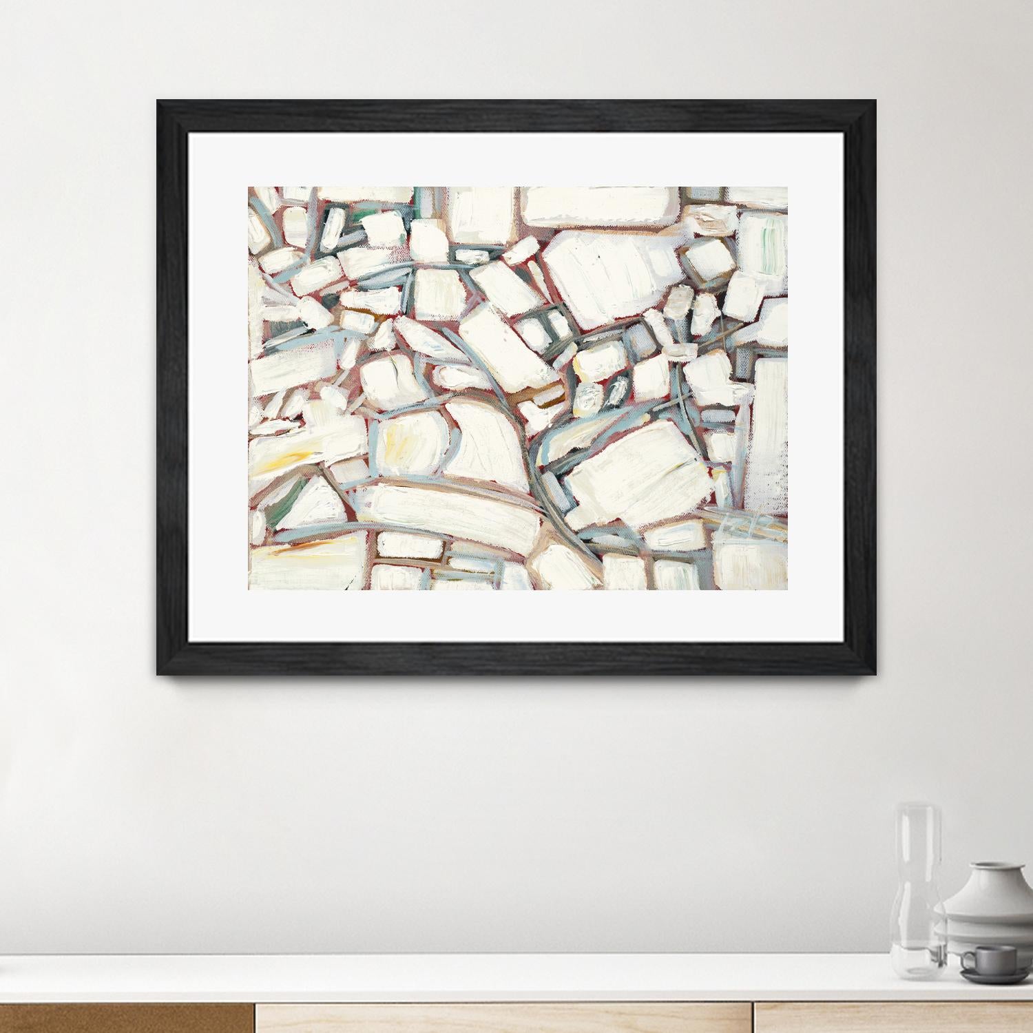 Sustainable Unicorn by Booke Borcherding on GIANT ART - whites & creams abstract