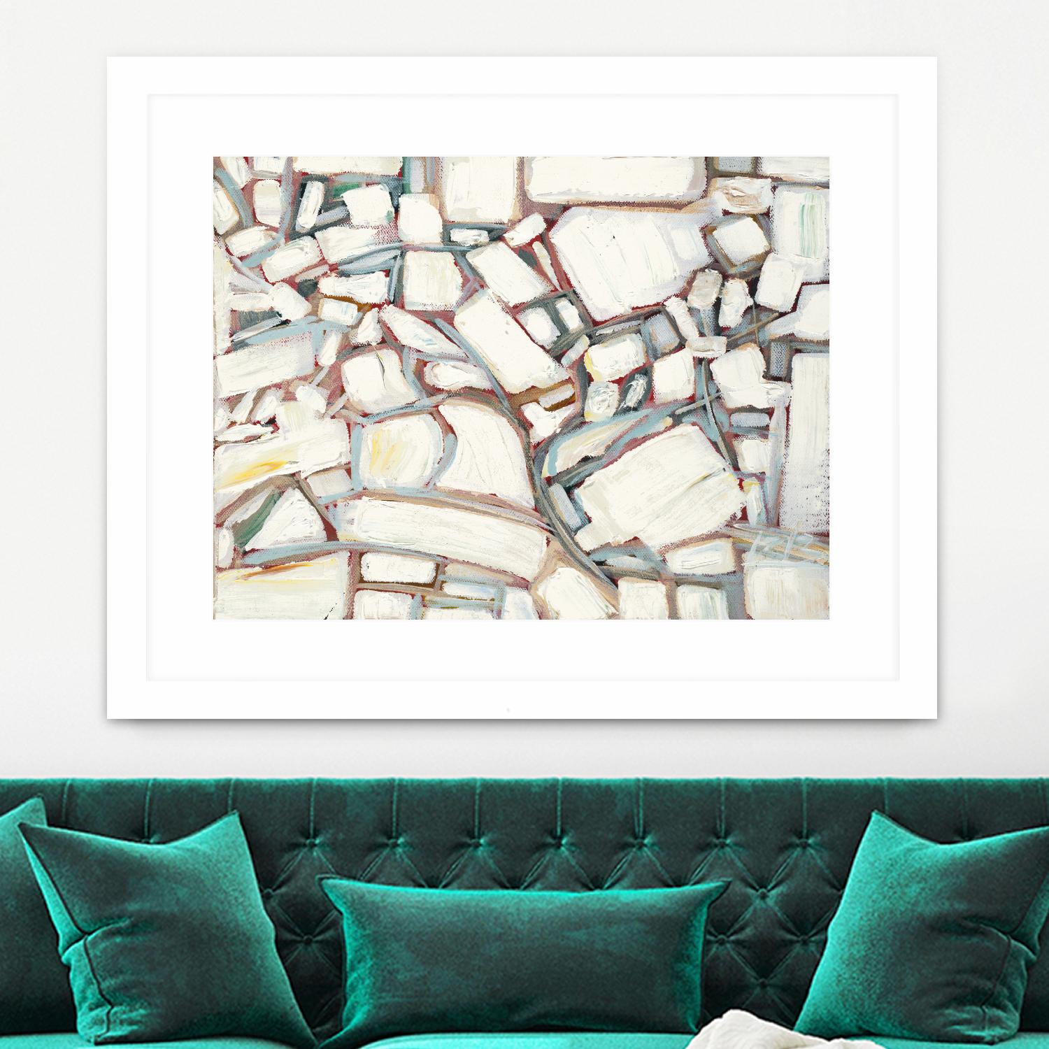 Sustainable Unicorn by Booke Borcherding on GIANT ART - whites & creams abstract