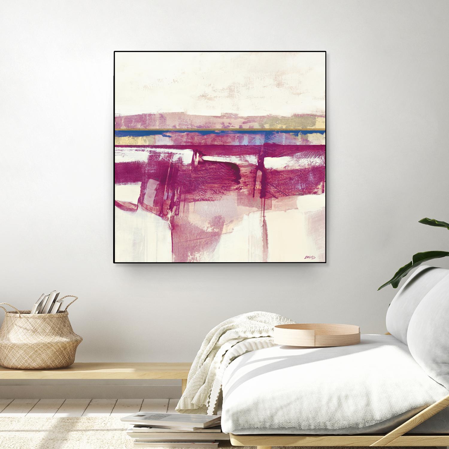 Gold Line II V1 by Scott Brems on GIANT ART - pinks abstract