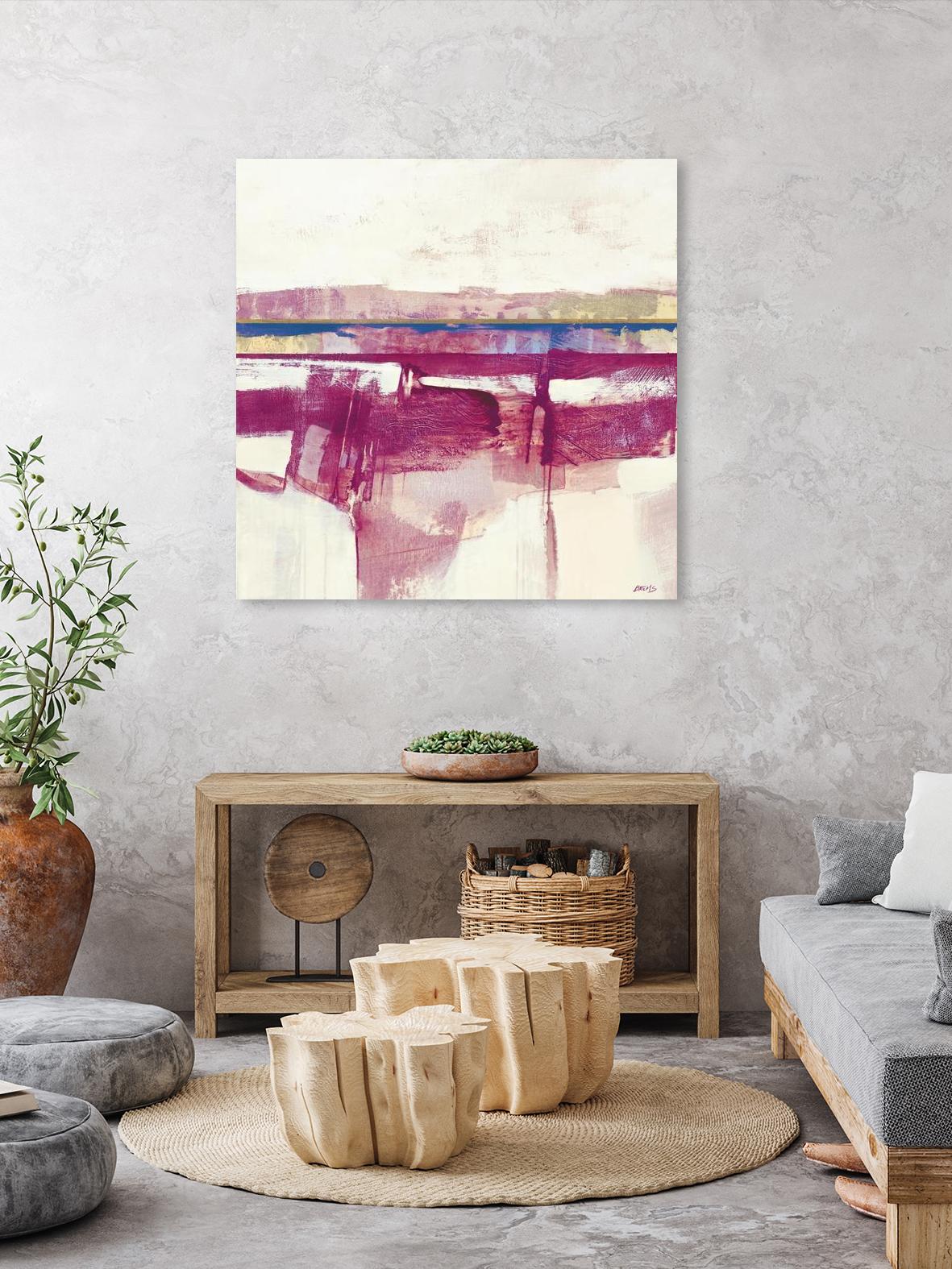 Gold Line II V1 by Scott Brems on GIANT ART - pinks abstract