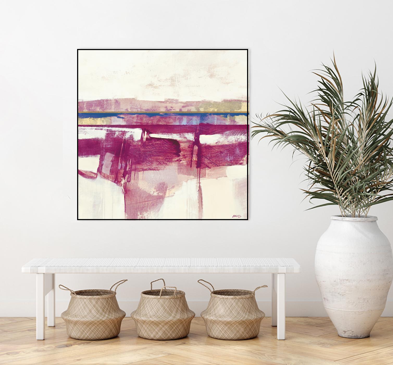 Gold Line II V1 by Scott Brems on GIANT ART - pinks abstract